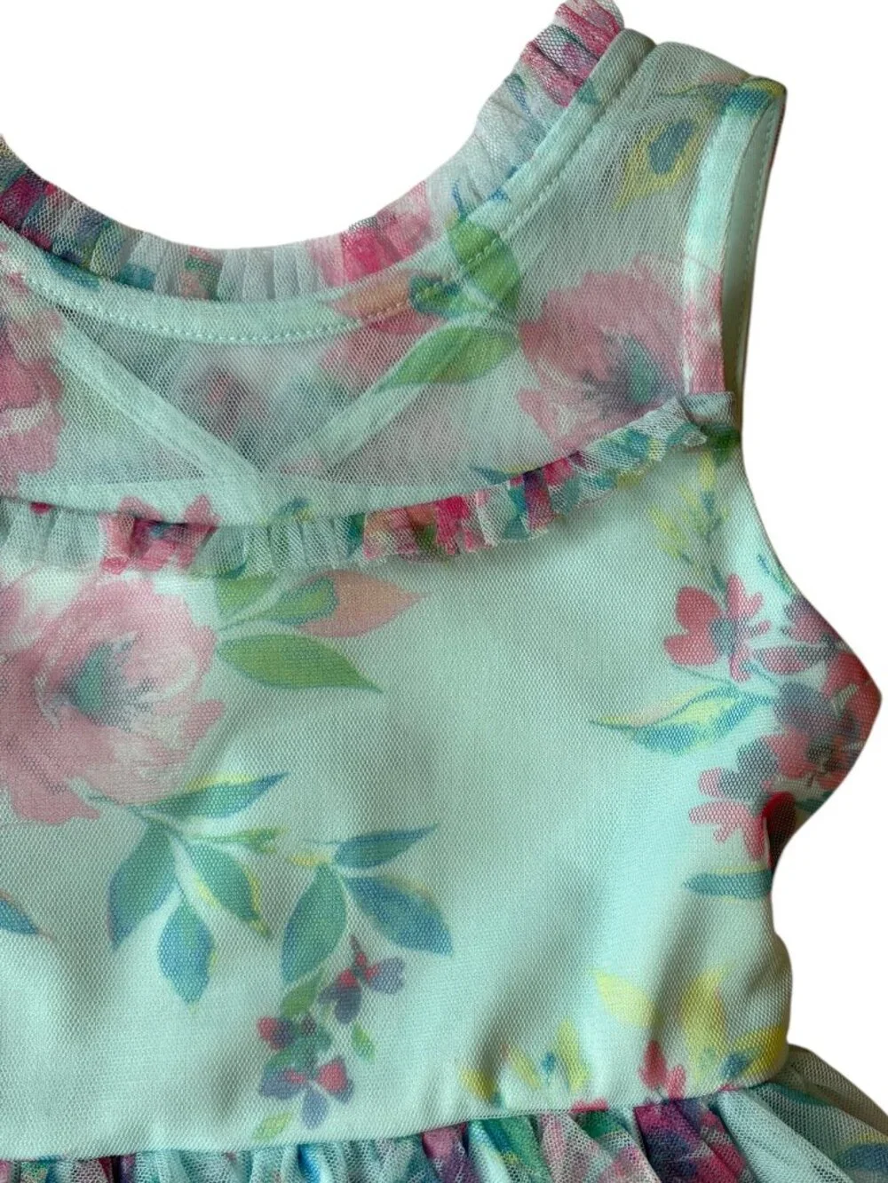Girls Floral Zunie Dress Size XS